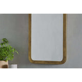 Ungura Rounded Wall Mirror - Antique Brass