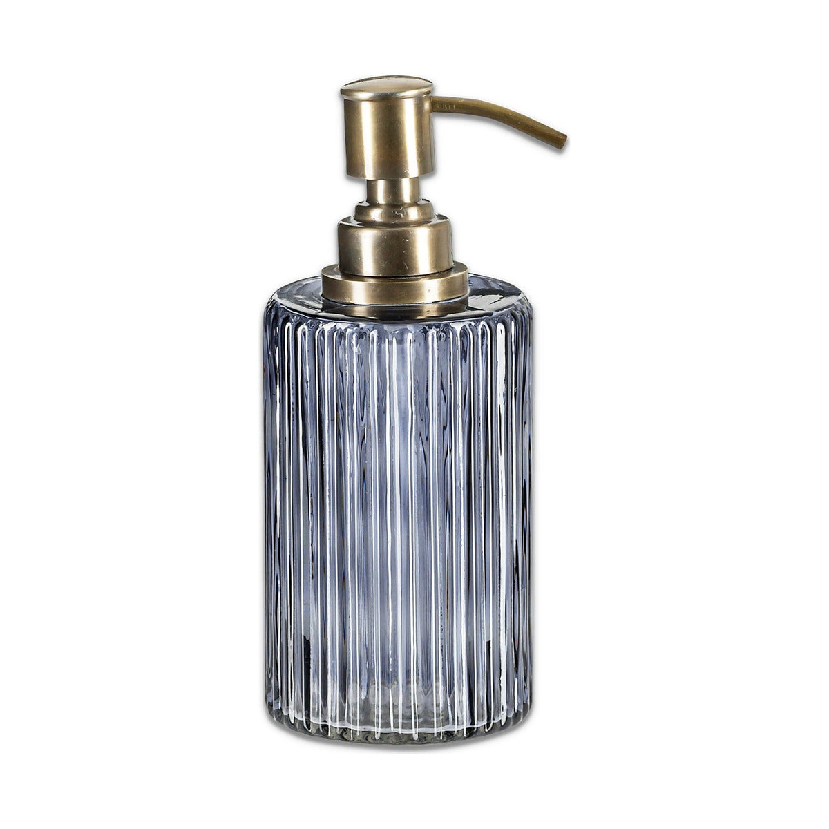 Valeska Recycled Glass Soap Dispenser - Grey Smoke