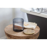 Valeska Recycled Glass Storage Pot - Grey Smoke