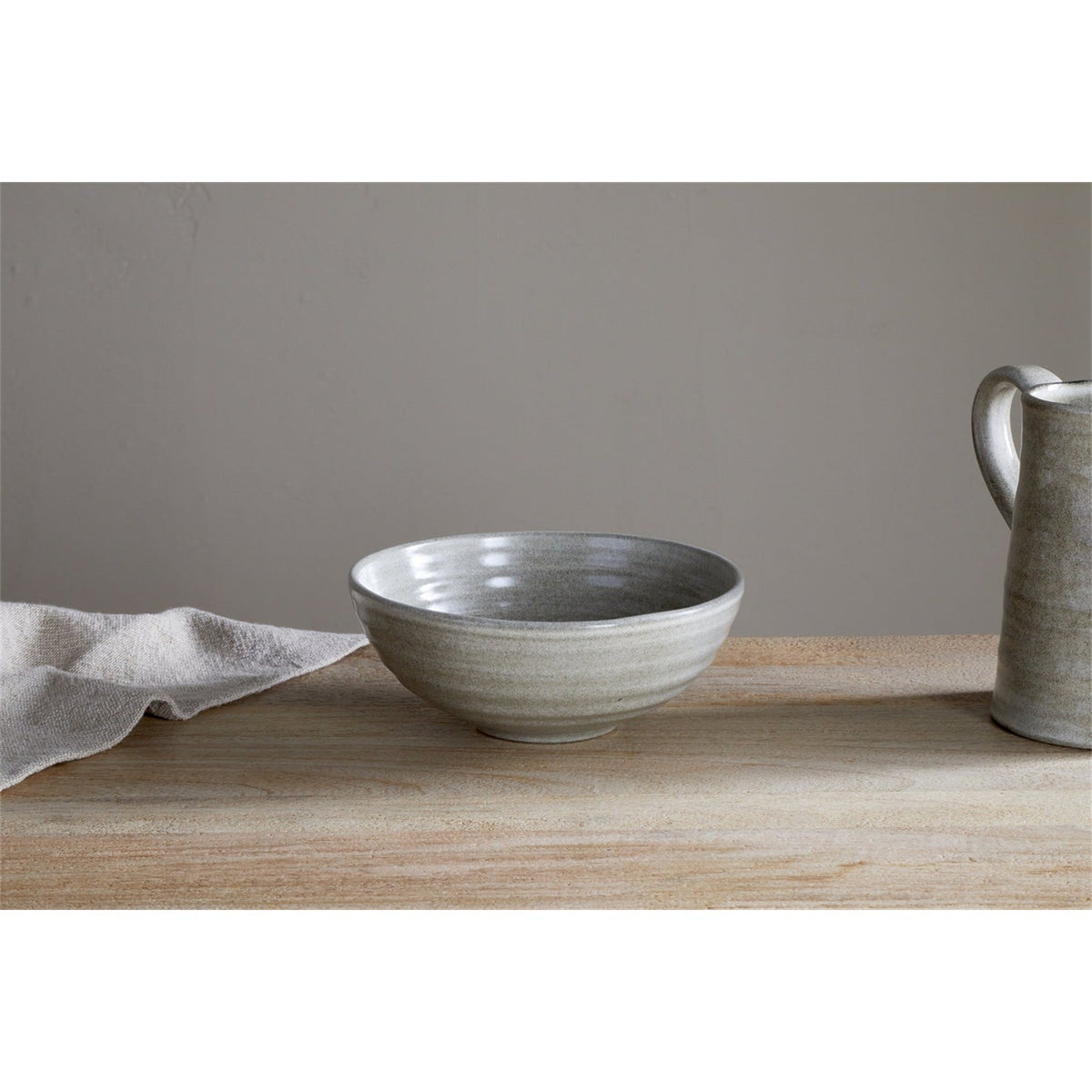 Valinha Earthenware Cereal Bowl - Grey