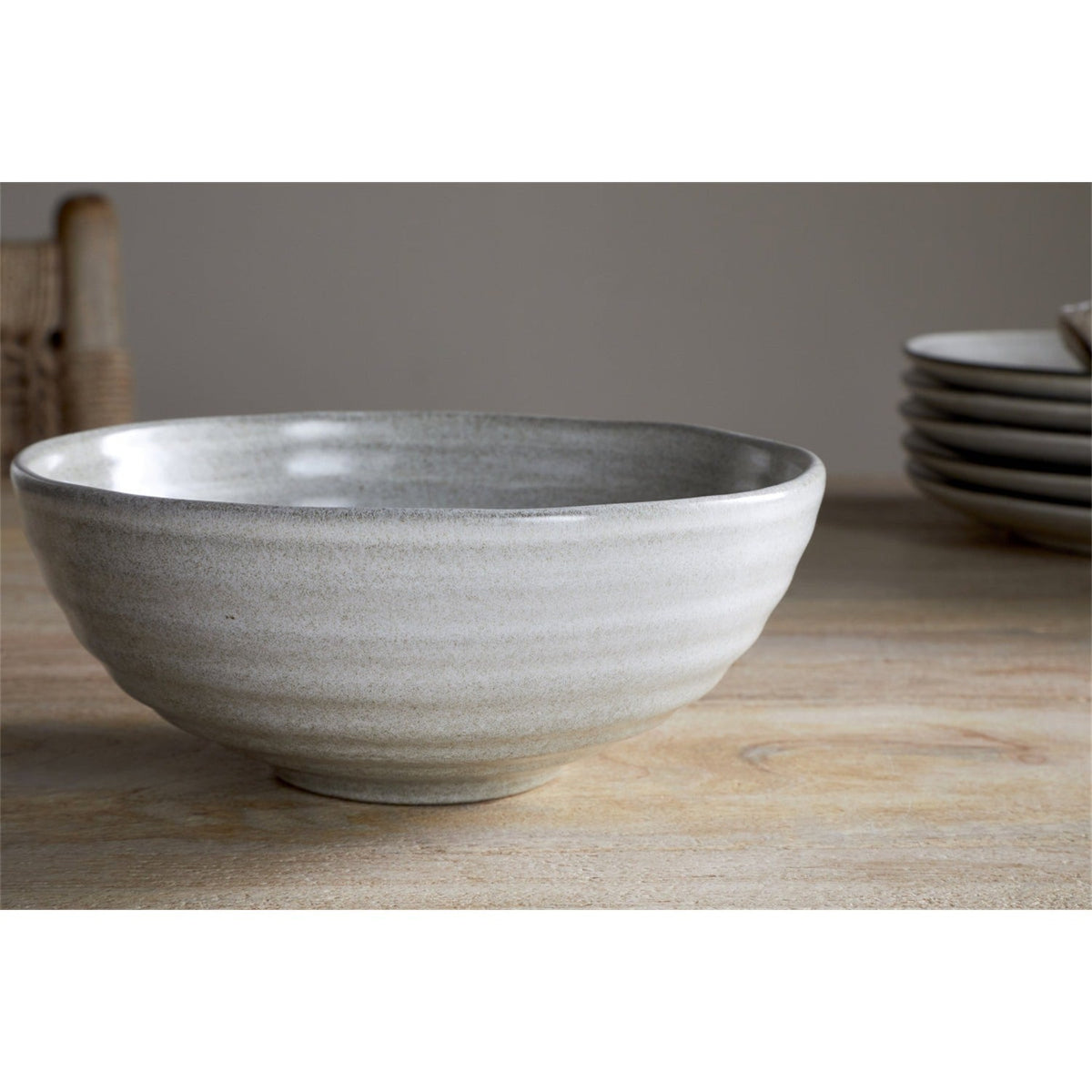 Valinha Earthenware Cereal Bowl - Grey