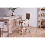 Vinay Jute & Wood Woven Counter Stool - Natural