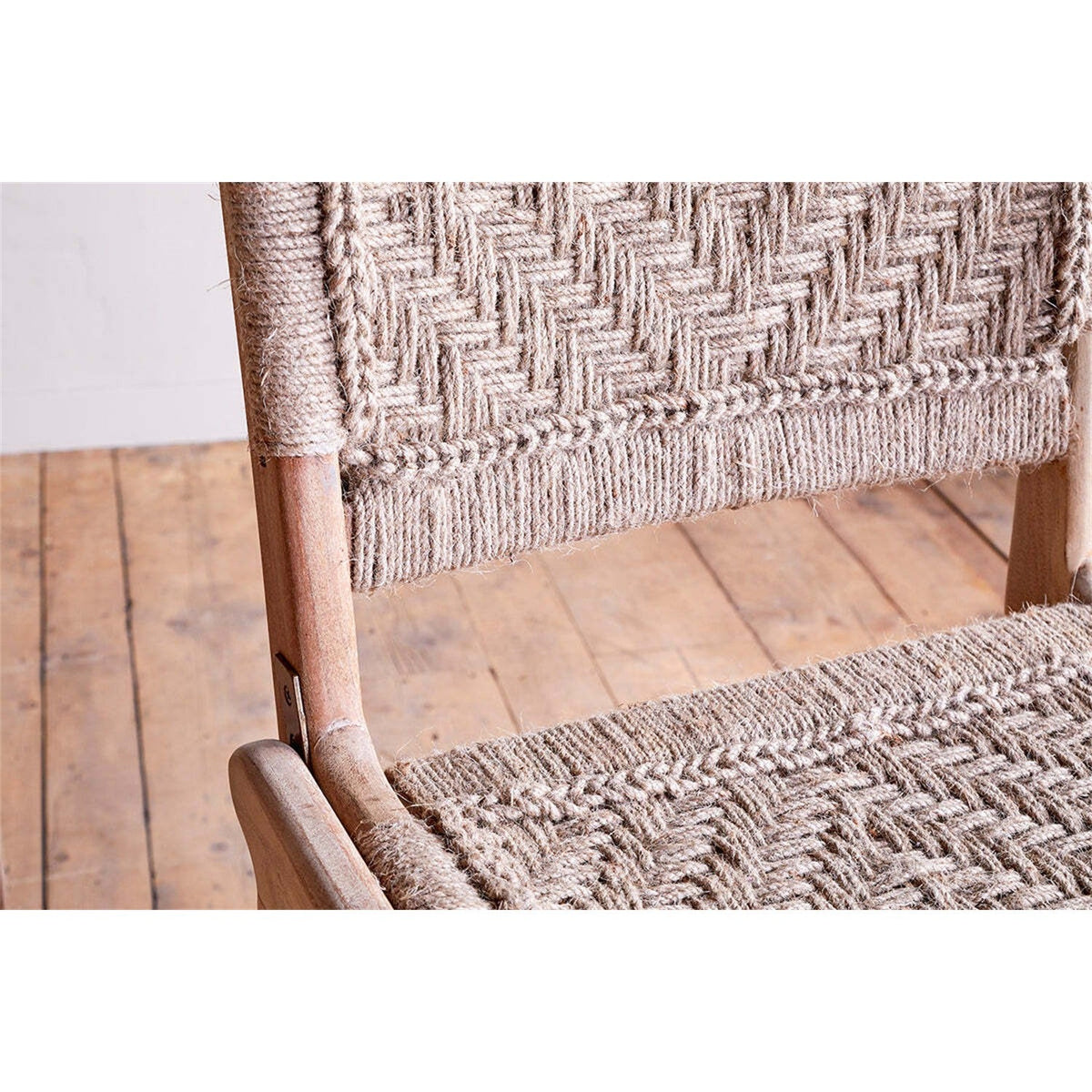 Vinay Jute & Wood Woven Counter Stool - Natural