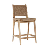 Vinay Jute & Wood Woven Counter Stool - Natural