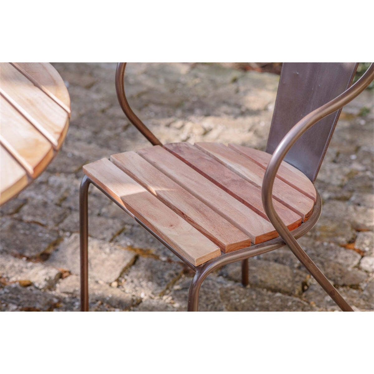Vivika Acacia Garden Dining Chair - Natural