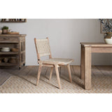 Vinay Woven Jute Armless Dining Chair - Natural
