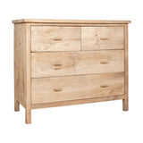 Vivan Grooved Mango Wood Chest of Drawers - Natural