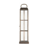 Vemula Large Tall Lantern - Antique Brass
