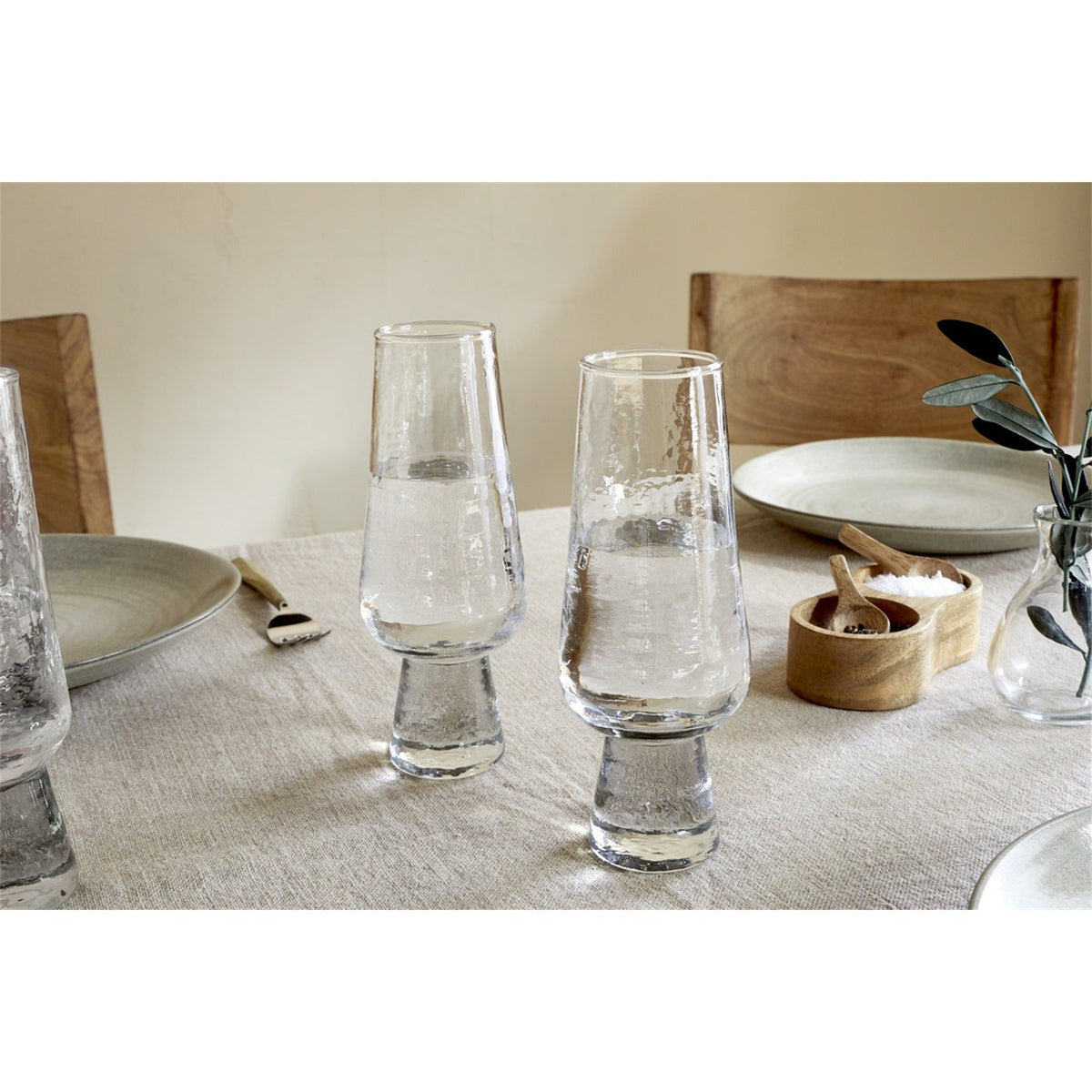 Visla Champagne Glasses - Clear - Set of 4