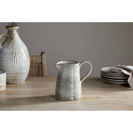 Valinha Small Earthenware Jug - Grey