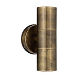 Vitla Up Down Outdoor Wall Light - Antique Brass