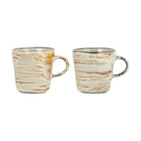 Vizo Reactive Glaze Earthenware Mug - Grey - Set of 2