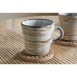 Vizo Reactive Glaze Earthenware Mug - Grey - Set of 2