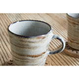Vizo Reactive Glaze Earthenware Mug - Grey - Set of 2