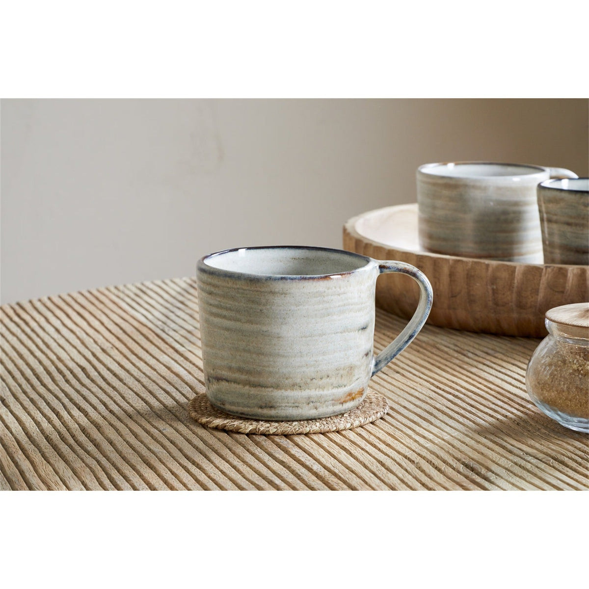 Vizo Large Reactive Glaze Mug - Grey