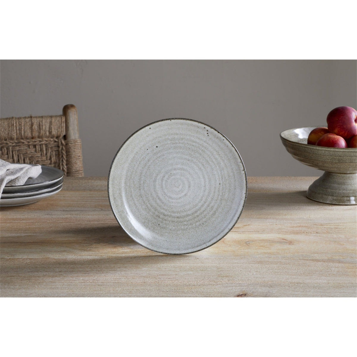 Valinha Earthenware Side Plate - Grey