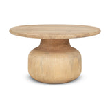 Vivan Grooved Mango Wood Coffee Table - Natural