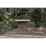 Vivika Round Acacia Garden Dining Table - Natural