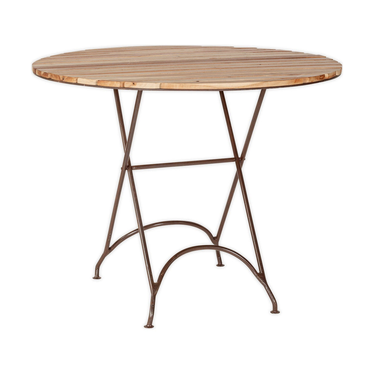 Vivika Round Acacia Garden Dining Table - Natural