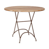 Vivika Round Acacia Garden Dining Table - Natural