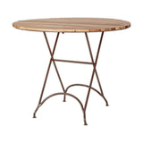 Vivika Round Acacia Garden Dining Table - Natural