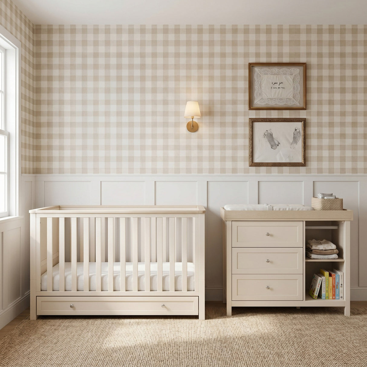 Wanderer 2 Piece Nursery Furniture Set - Cashmere