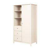 Wanderer Kids Wardrobe with 3 Drawers & Shelves - Cashmere