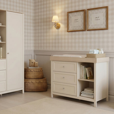 Wanderer Changing Table with Drawers & Removable Top - Cashmere