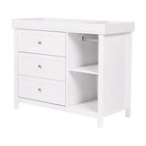 Wanderer Changing Table with Drawers & Removable Top - White