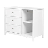 Wanderer Changing Table with Drawers & Removable Top - White