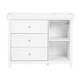 Wanderer Changing Table with Drawers & Removable Top - White