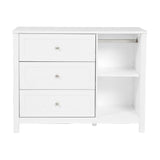 Wanderer Changing Table with Drawers & Removable Top - White