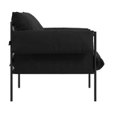 Wardour Accent Chair - Onyx with Black