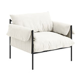 Wardour Accent Chair - White with Black