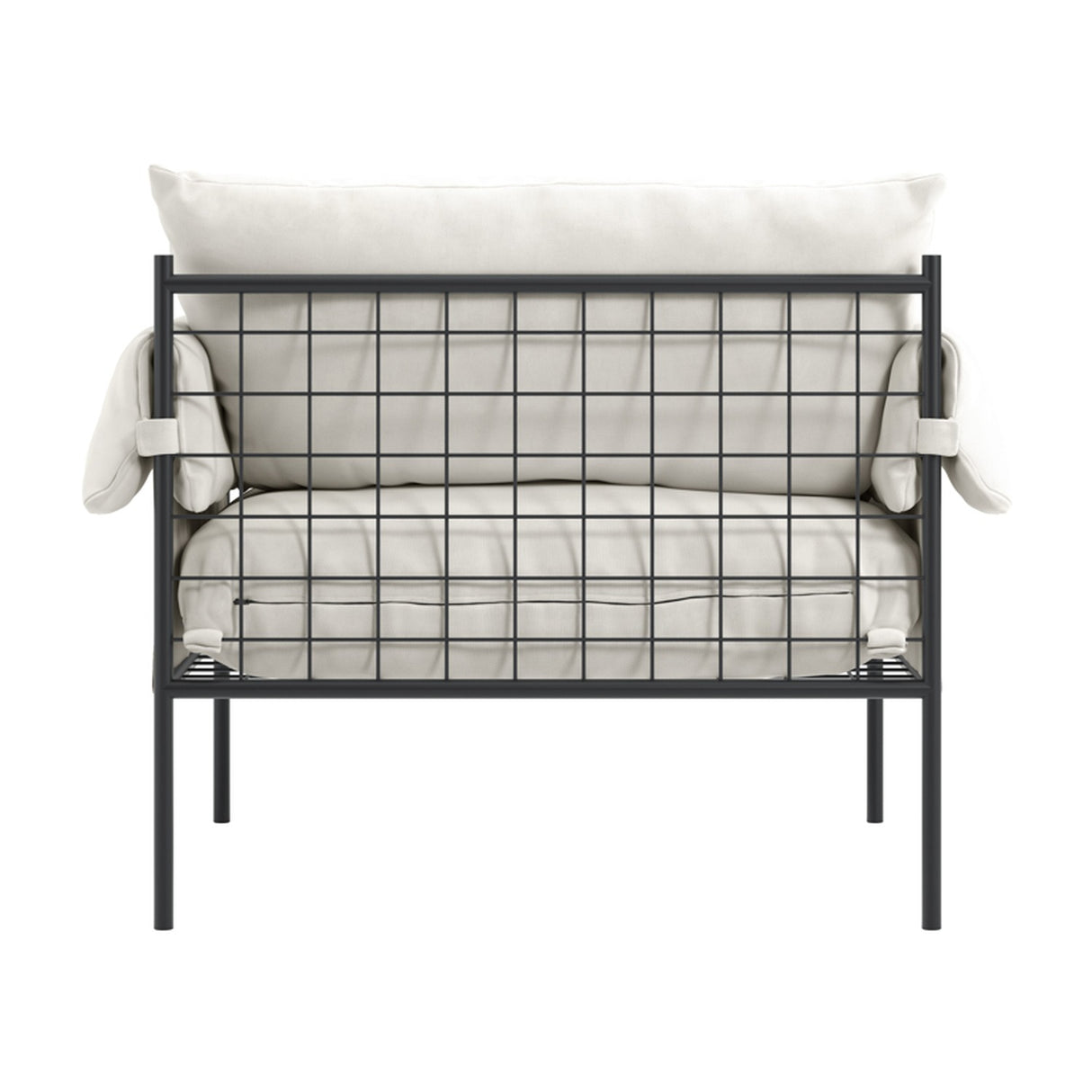 Wardour Accent Chair - White with Black