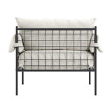 Wardour Accent Chair - White with Black
