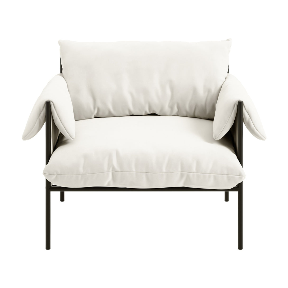 Wardour Accent Chair - White with Black