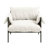 Wardour Accent Chair - White with Black