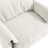 Wardour Accent Chair - White with Black