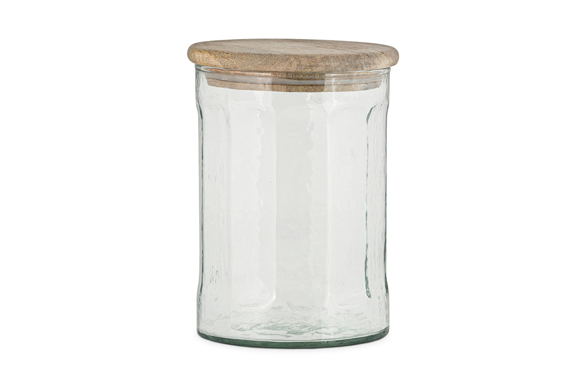 Igoko Medium Recycled Glass Storage Jar - Clear