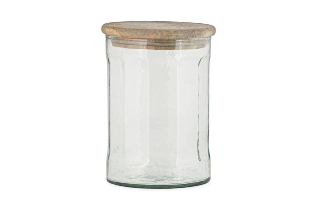 Igoko Medium Recycled Glass Storage Jar - Clear
