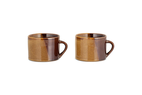 Naav Large Ceramic Mug - Mustard - Set of 2