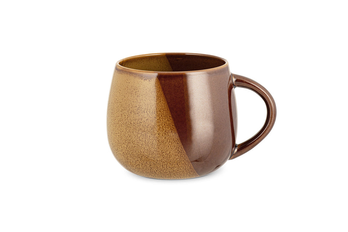 Naav Extra Large Reactive Glaze Ceramic Mug - Mustard