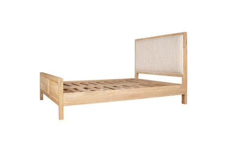 Sanja Super King Striped Bed Frame - Natural