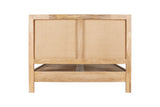 Sanja Super King Striped Bed Frame - Natural