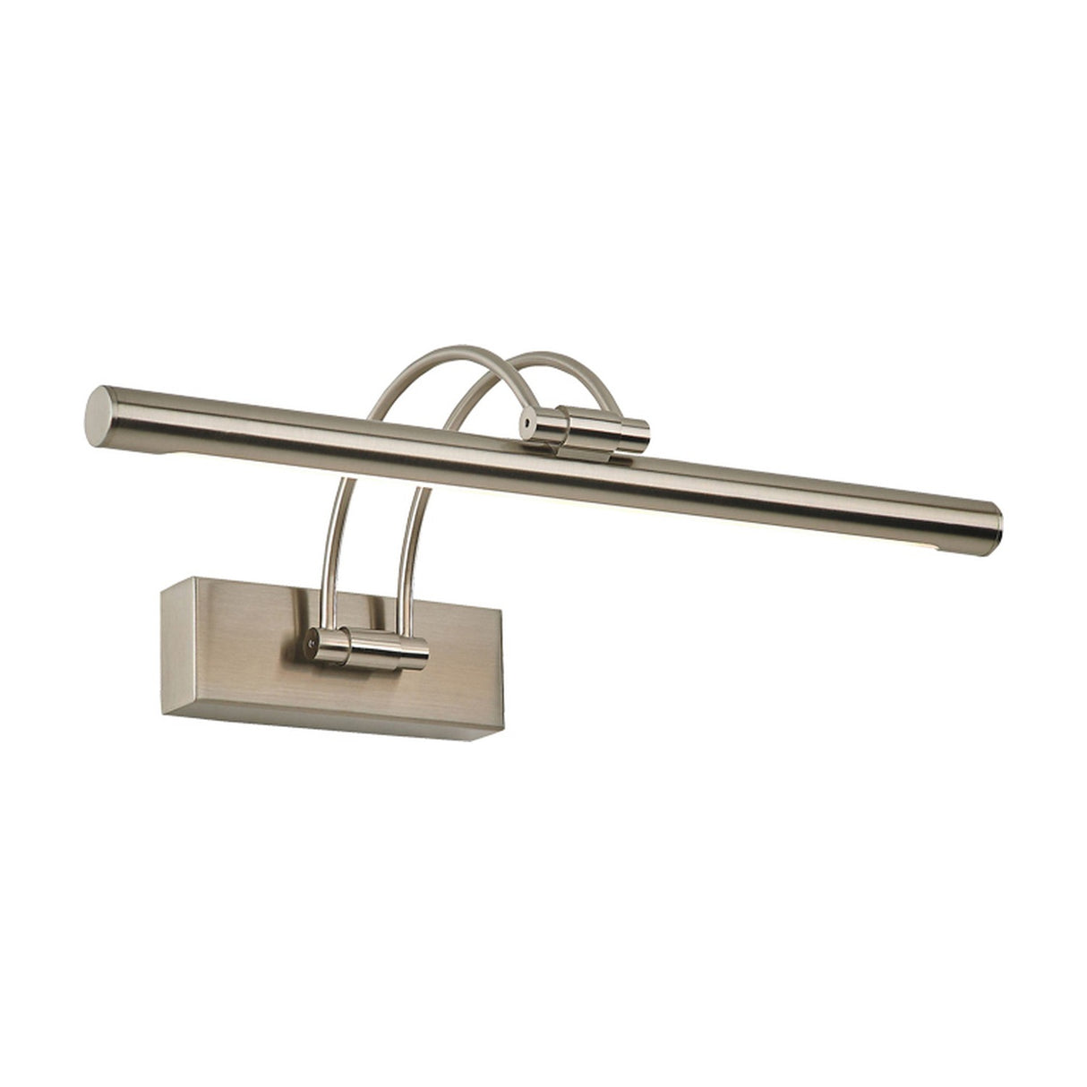 Nouveau wall light in satin nickel finish