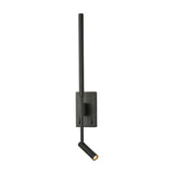 Luca 2 light wall light in black finish