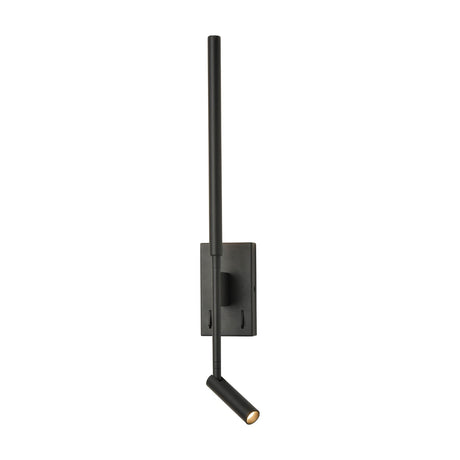 Luca 2 light wall light in black finish