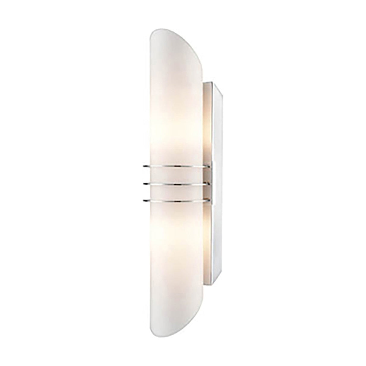 Dakota wall light in satin nickel finish, alternative view