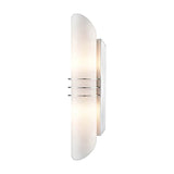 Dakota wall light in satin nickel finish, alternative view